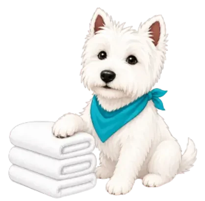 Friendly dog illustration